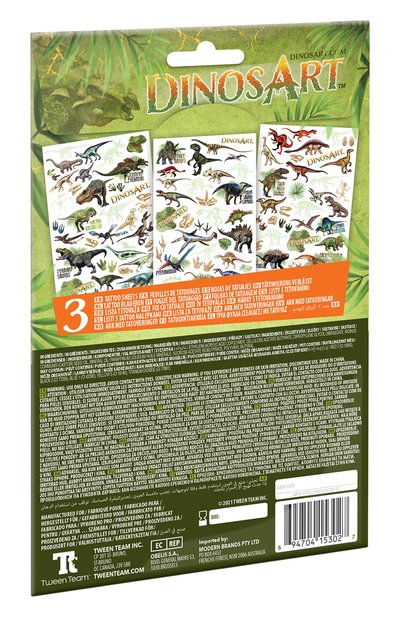 Набор переводных татуировок dino PAREMO, арт. 15302_NSDA, фото 4