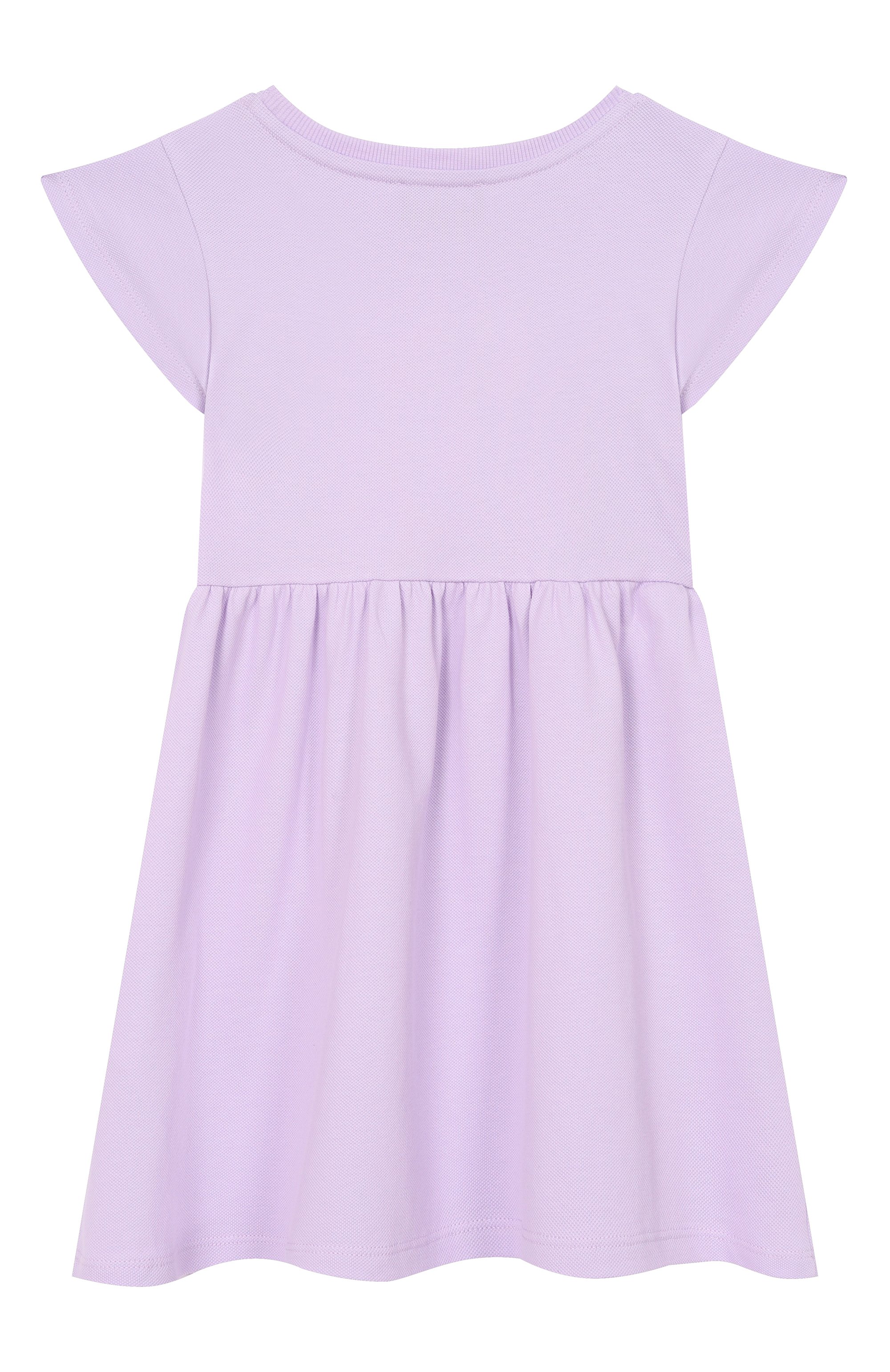 Хлопковое платье MOSCHINO сиреневого цвета по цене 15750 руб., арт. HDV0HQ/LFA06_001, фото 2 Хлопковое платье MOSCHINO, арт. HDV0HQ/LFA06_001, фото 2