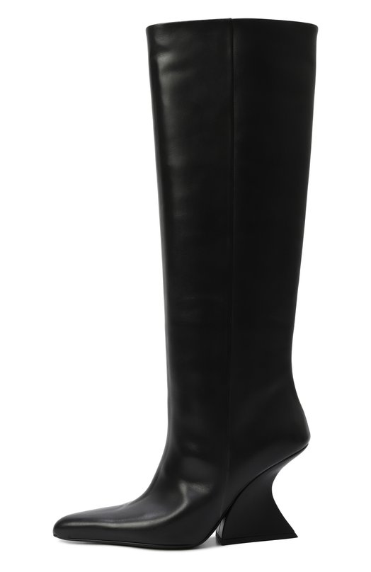 Кожаные сапоги Mugler MUWFW26FS226_TL001 Чёрный  MUWFW26FS226_TL001 Фото 4