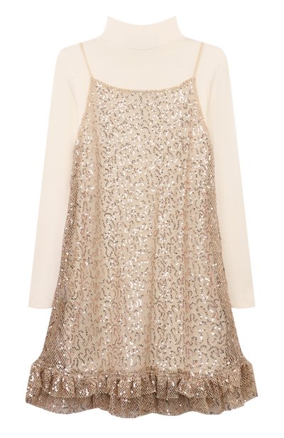 Комплект из водолазки и сарафана MONNALISA, арт. 41D908, фото 2