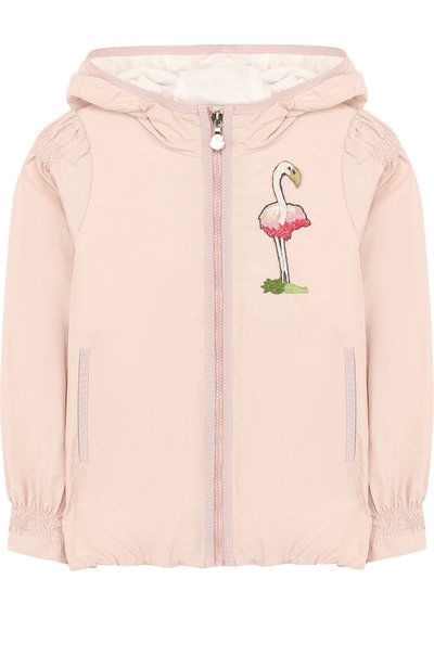 Ветровка на молнии с капюшоном и вышивкой бисером MONCLER ENFANT, арт. D1-954-46189-55-54881/8-10A, фото 1