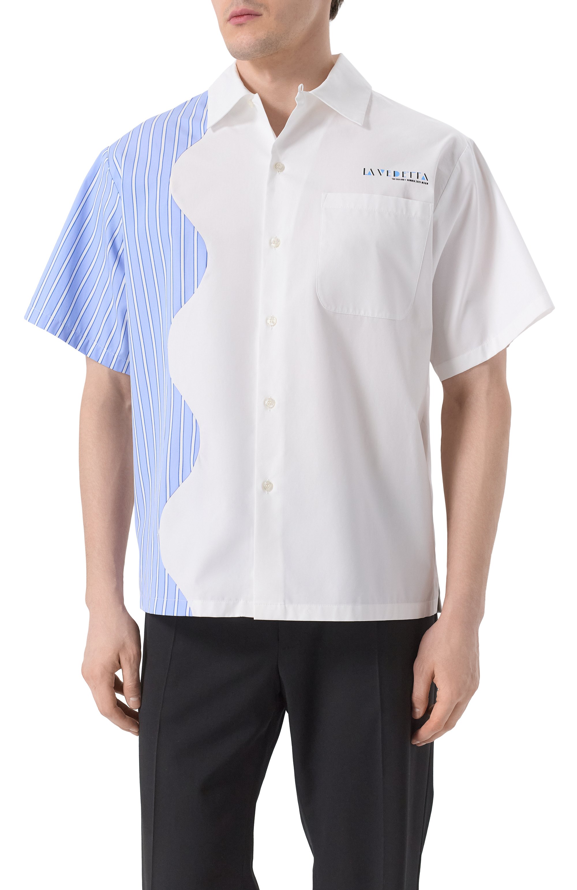 Хлопковая рубашка MSGM, арт. 3840ME02XY/257100, фото 3