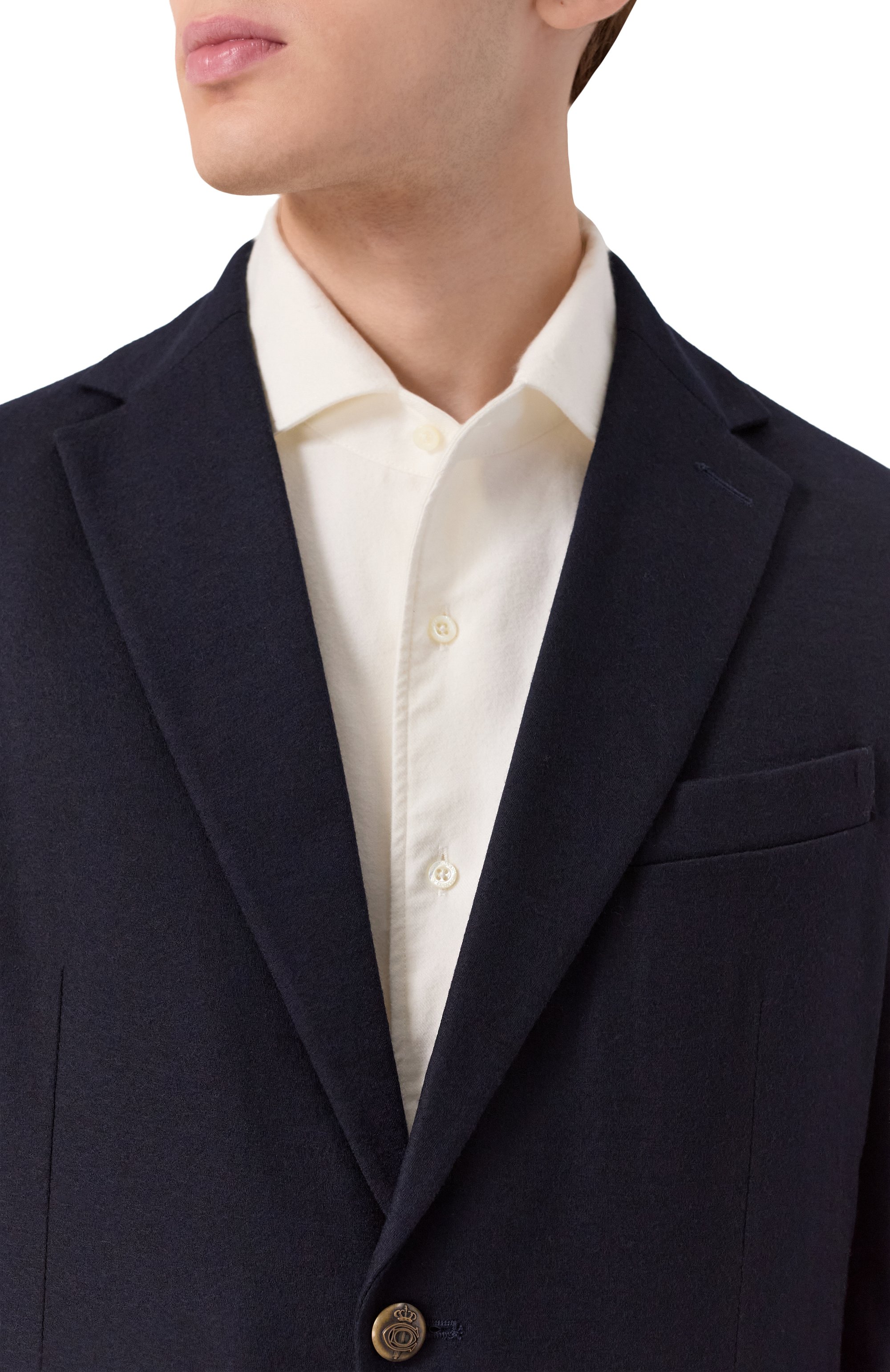 Пиджак из шерсти и кашемира CIRCOLO 1901 темно-синего цвета по цене 77200 руб., арт. CN5059, фото 7 Пиджак из шерсти и кашемира CIRCOLO 1901, арт. CN5059, фото 7