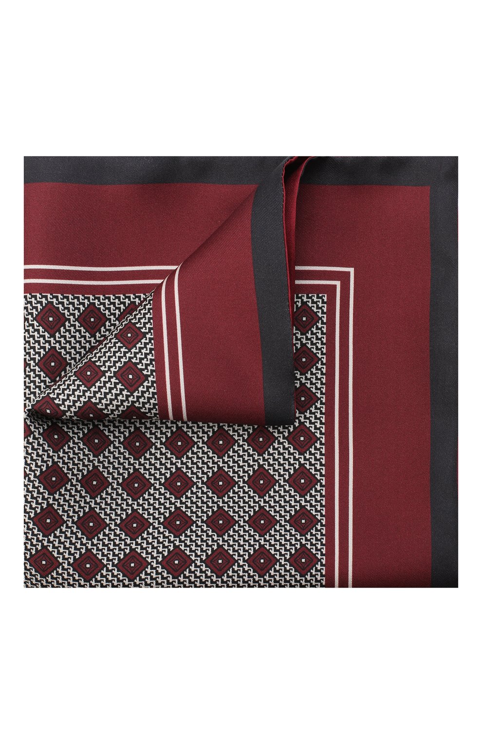 Шелковый платок ZEGNA бордового цвета по цене 15650 руб., арт. Z8J06/39C, фото 1 Шелковый платок ZEGNA, арт. Z8J06/39C, фото 1