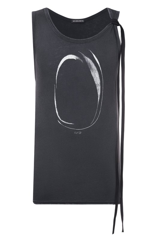 Хлопковая майка Ann Demeulemeester B0013388/FA637 Серый B0013388/FA637