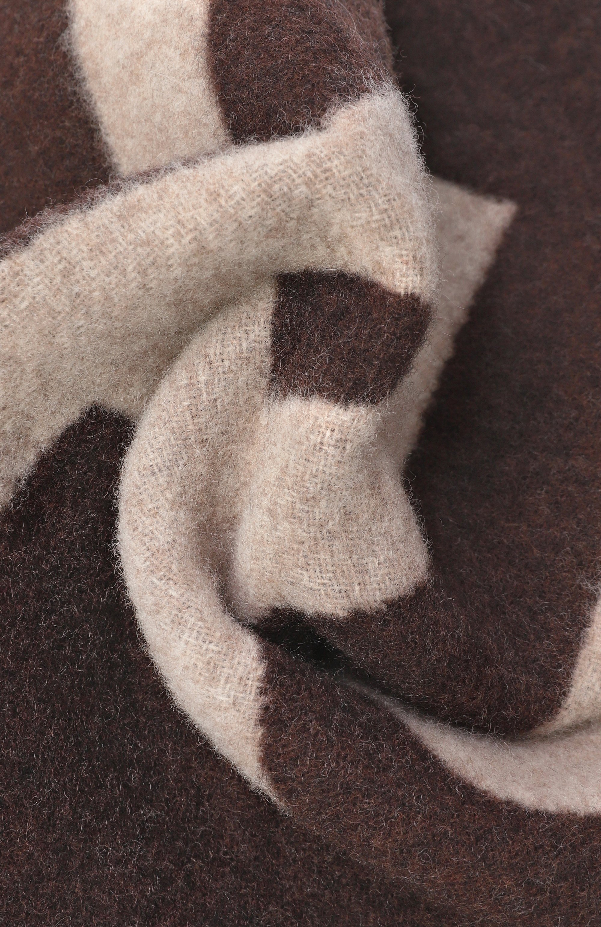 Шерстяной шарф JACQUEMUS коричневого цвета по цене 29950 руб., арт. 22HACU00435/A0T4001, фото 3 Шерстяной шарф JACQUEMUS, арт. 22HACU00435/A0T4001, фото 3