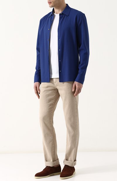 Замшевые дерби на контрастной подошве LORO PIANA, арт. FAG1545, фото 2