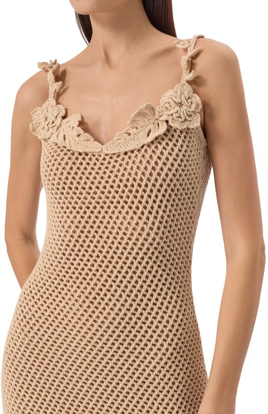 Платье Elie Saab D0568ES25 Бежевый  D0568ES25 Фото 5