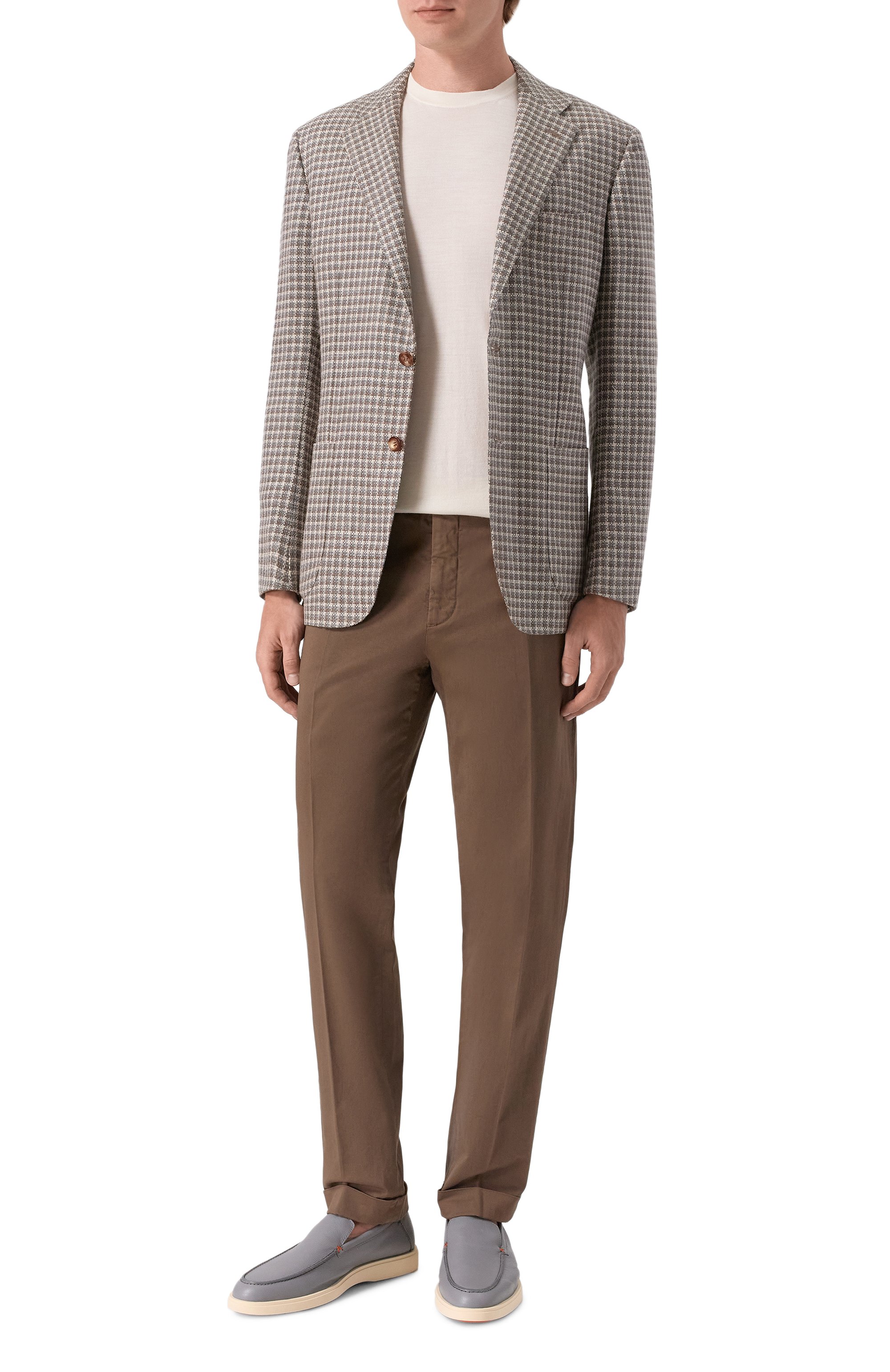 Кожаные лоферы detroit SANTONI, арт. MGDG17824TICSWLM, фото 2