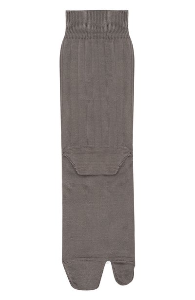 Хлопковые носки MAISON MARGIELA серого цвета по цене 14650 руб., арт. S51TL0051/S17868, фото 2 Хлопковые носки MAISON MARGIELA, арт. S51TL0051/S17868, фото 2