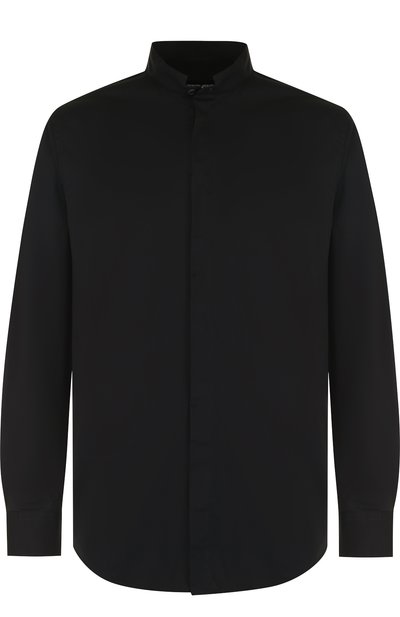 Хлопковая рубашка с воротником-стойкой GIORGIO ARMANI, арт. WSC0YT/WS28C, фото 1