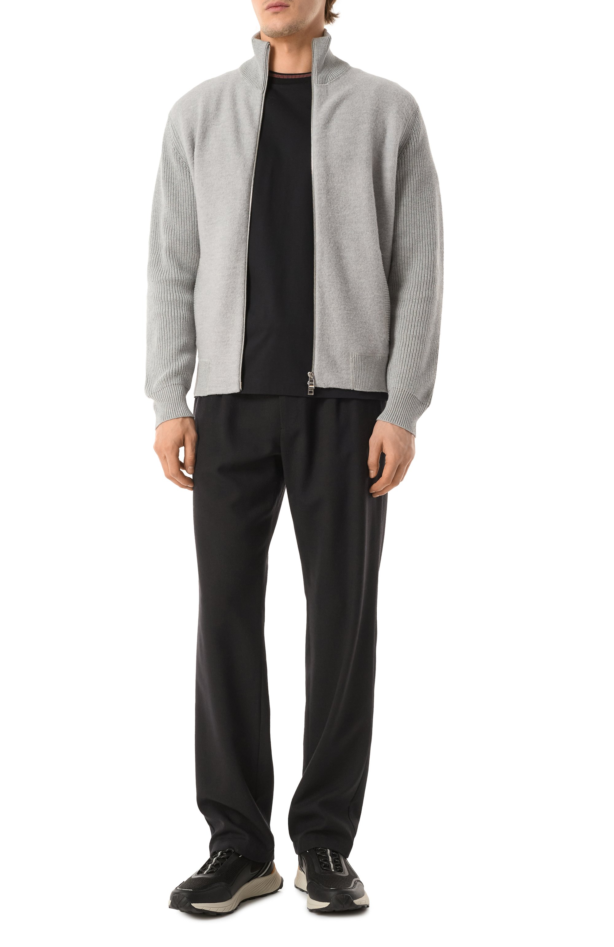 Хлопковая футболка BOSS черного цвета по цене 13450 руб., арт. 50531793, фото 2 Хлопковая футболка BOSS, арт. 50531793, фото 2