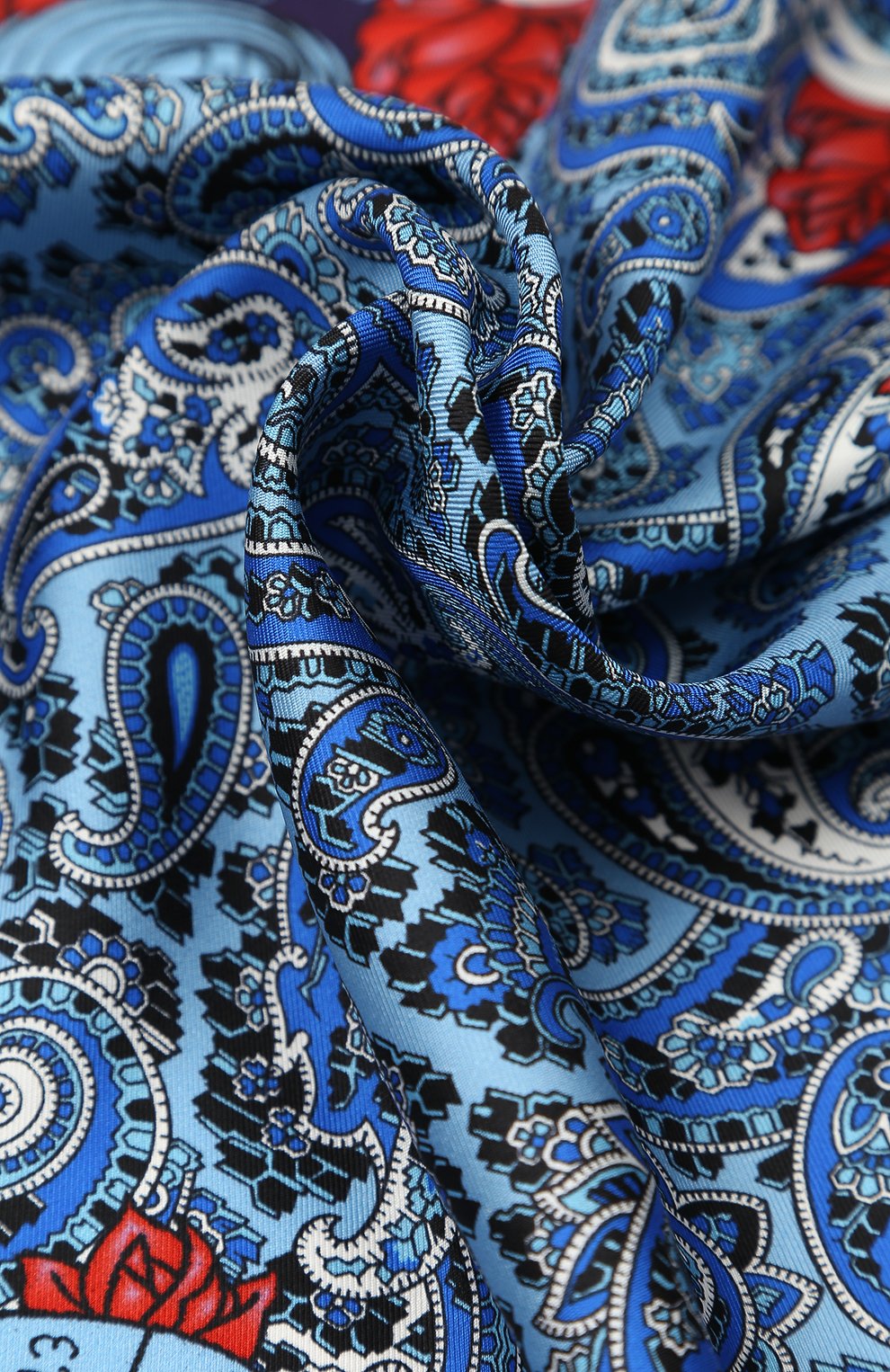 Шелковый платок с принтом TURNBULL & ASSER, арт. PSQ001-BB468, фото 3