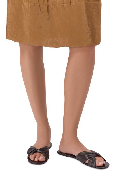 Кожаные шлепанцы SAINT LAURENT, арт. 860614/AADF0, фото 2