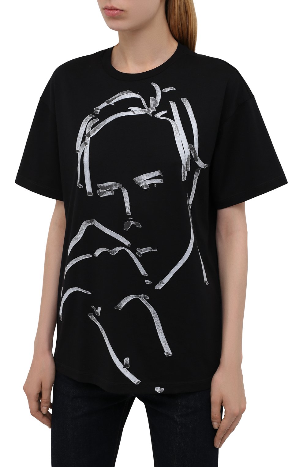 Хлопковая футболка GIORGIO ARMANI черного цвета по цене 42350 руб., арт. 6KAM79/AJMCZ, фото 3 Хлопковая футболка GIORGIO ARMANI, арт. 6KAM79/AJMCZ, фото 3