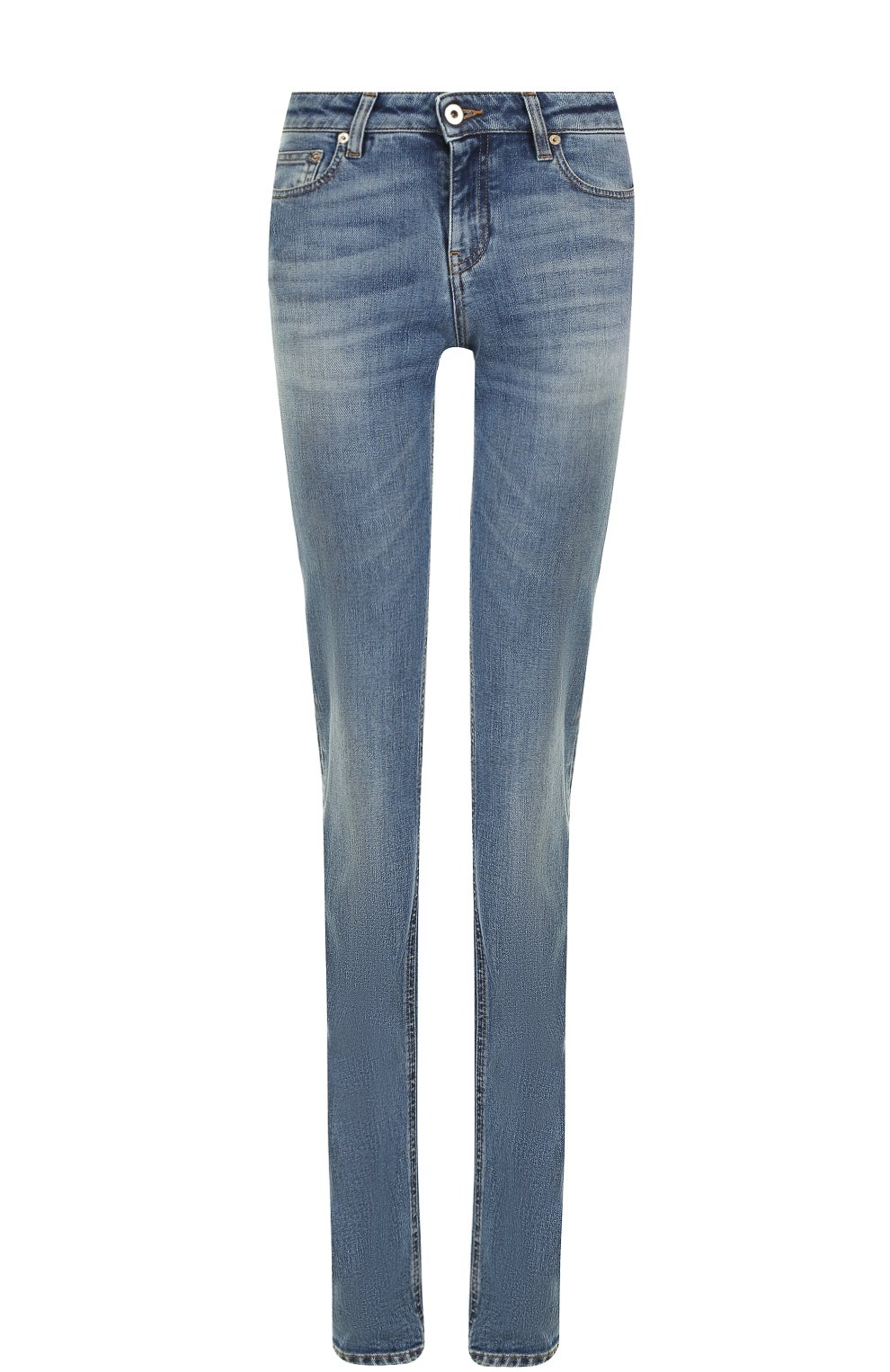 Джинсы прямого кроя с потертостями ROBERTO CAVALLI, арт. FQJ218/DS002, фото 1