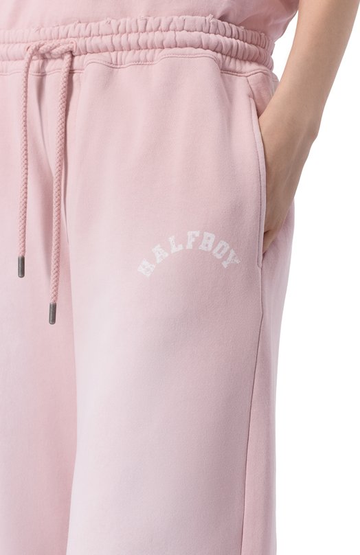 Хлопковые брюки Halfboy HS261WP002 FL001/VINTAGE J0GGER Розовый  HS261WP002 FL001/VINTAGE J0GGER Фото 5