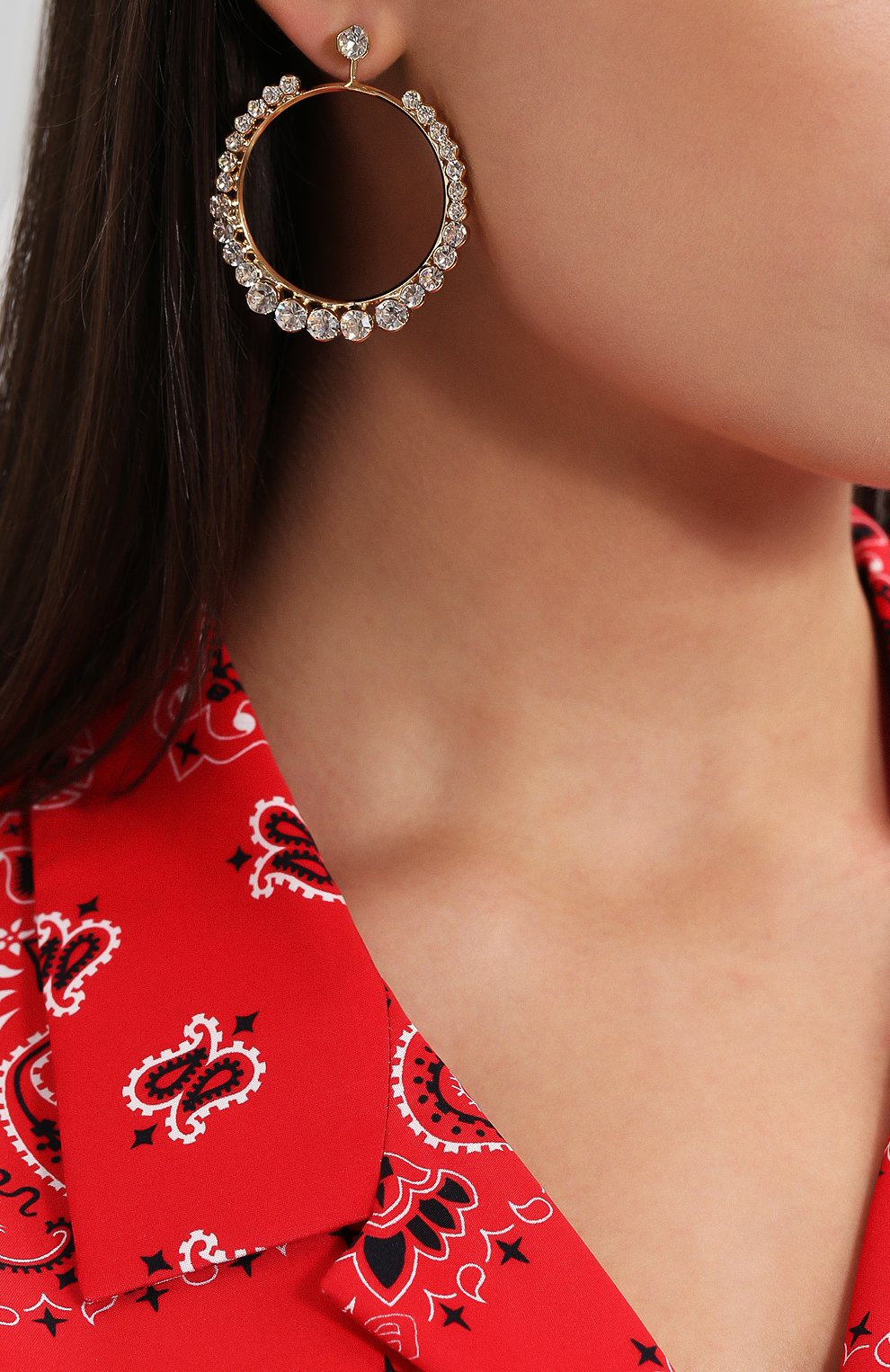 Серьги со съемной подвеской ANTON HEUNIS белого цвета по цене 5230 руб., арт. MNM.DDD, фото 2 Серьги со съемной подвеской ANTON HEUNIS, арт. MNM.DDD, фото 2