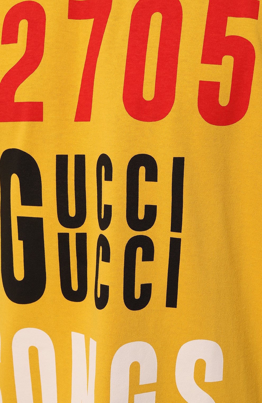 Хлопковая футболка GUCCI, арт. 655459 XJDXM, фото 5