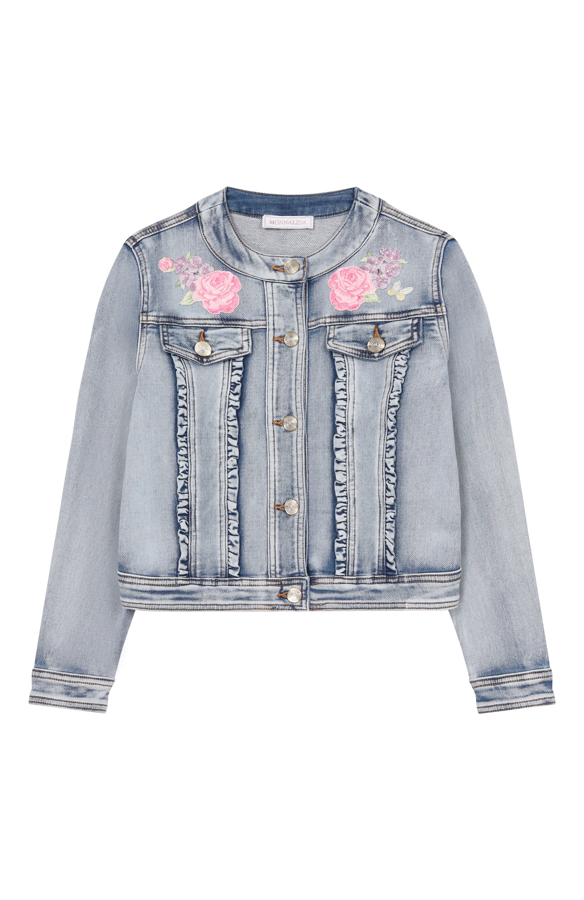 Джинсовая куртка MONNALISA, арт. 19G102, фото 1