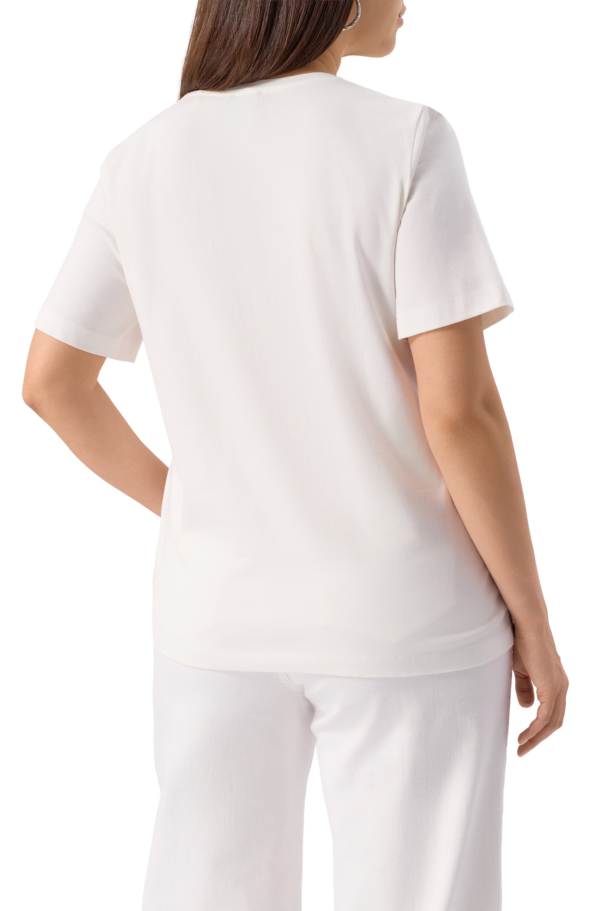 Хлопковая футболка PERSONA BY MARINA RINALDI, арт. R0MANA, фото 4