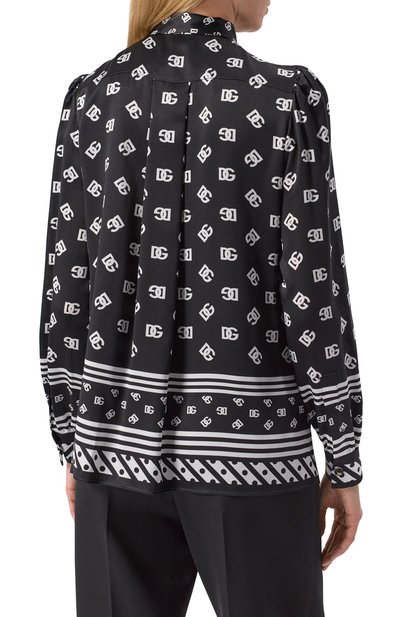 Шелковая блузка DOLCE & GABBANA, арт. F5T41T/HI1X1, фото 4