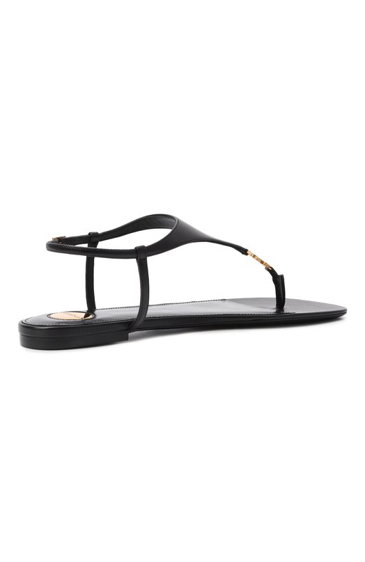 Кожаные сандалии Cassandra Saint Laurent 841570/AADF0 Чёрный  841570/AADF0 Фото 5