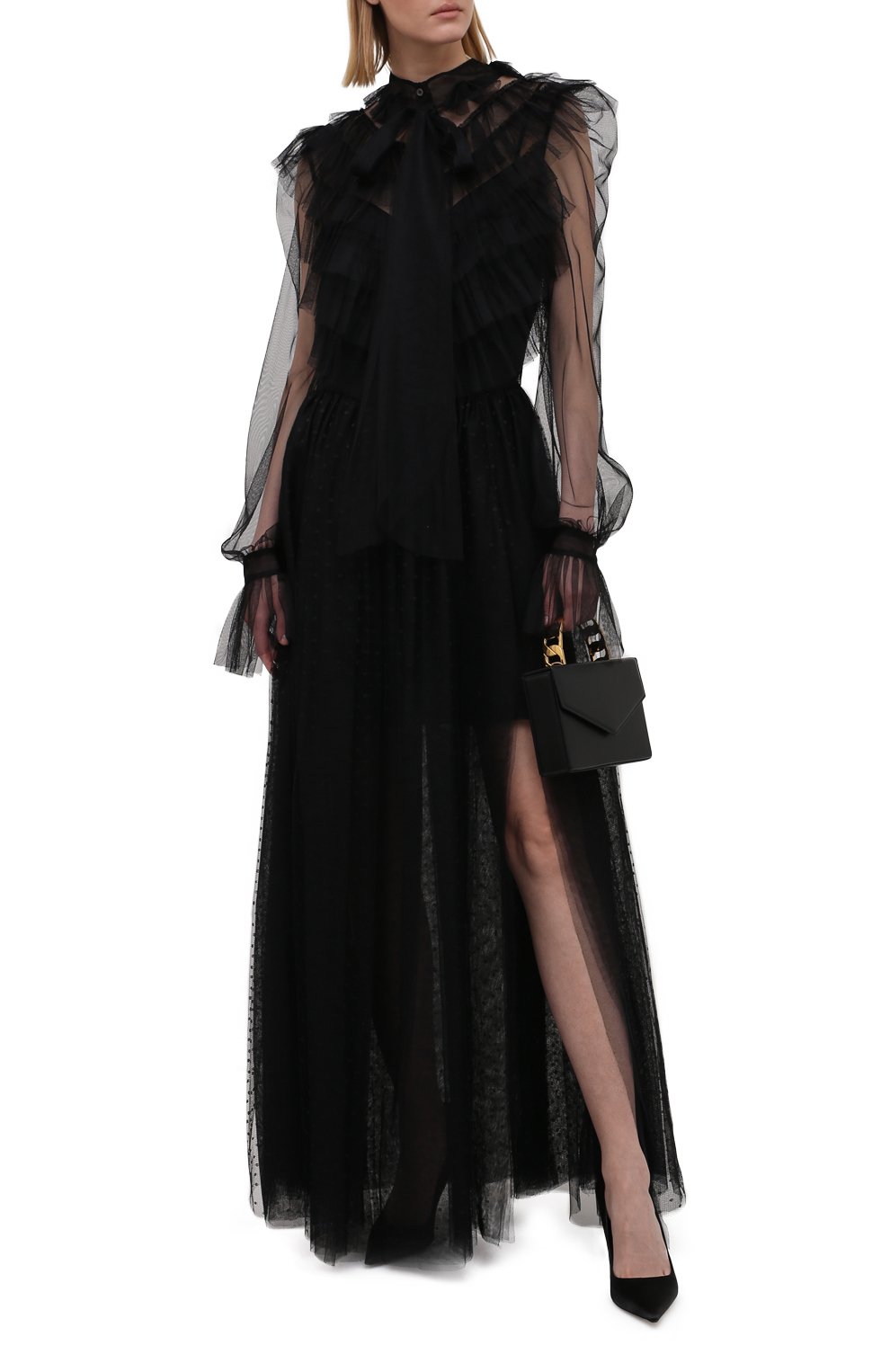 Платье REDVALENTINO черного цвета по цене 104500 руб., арт. WR3VABR0/5MM, фото 2 Платье REDVALENTINO, арт. WR3VABR0/5MM, фото 2