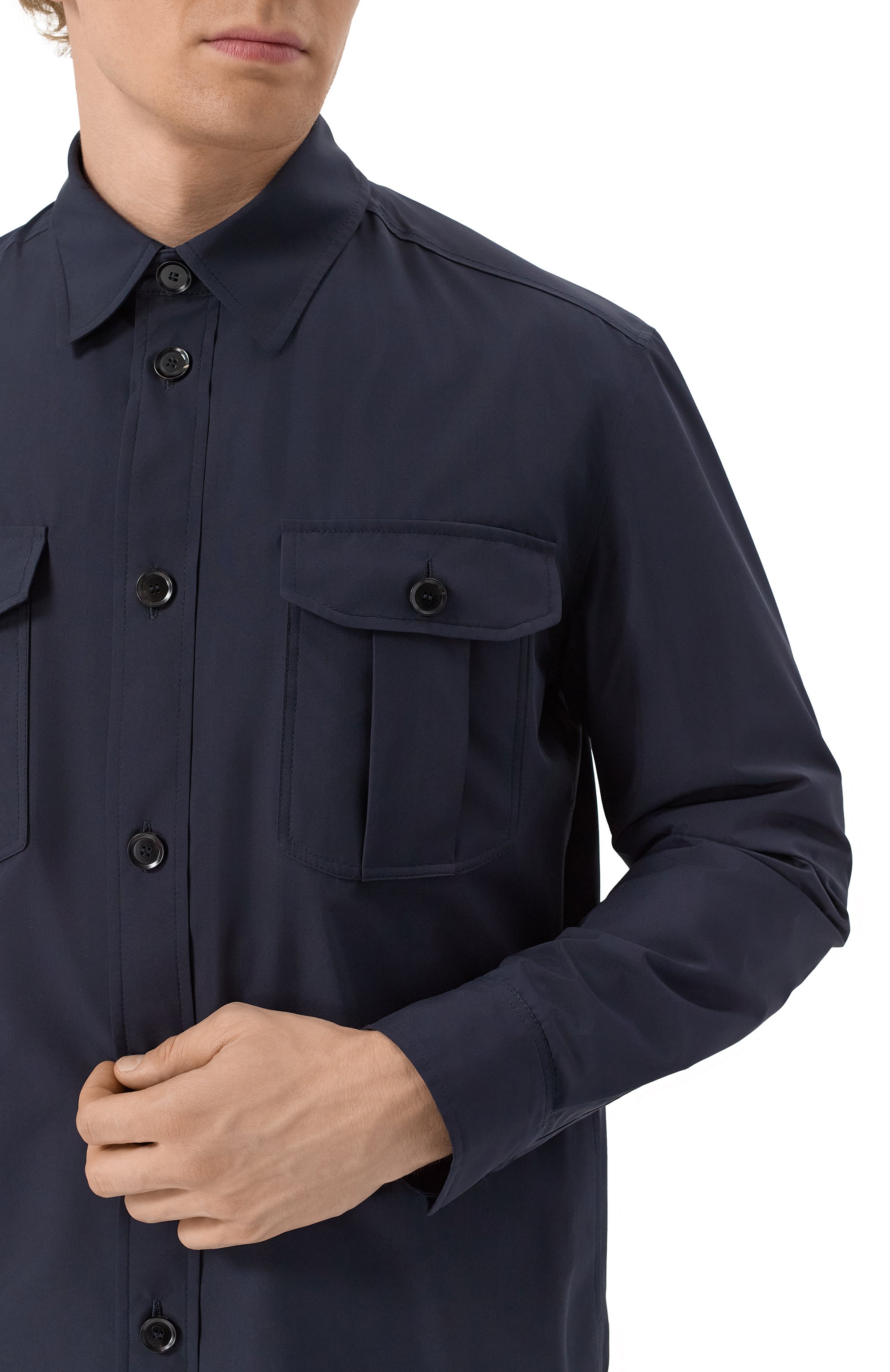 Шелковая куртка-рубашка BRIONI, арт. SLTA0L/02401, фото 5