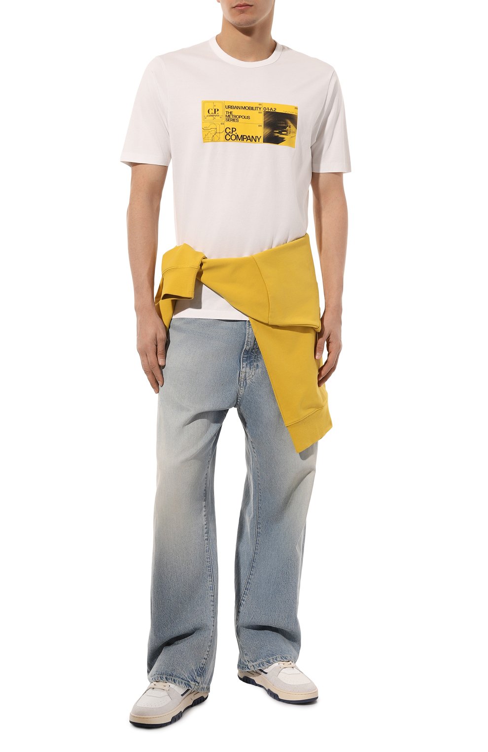 Хлопковая футболка C.P. COMPANY, арт. 16CLTS045A006370W, фото 2