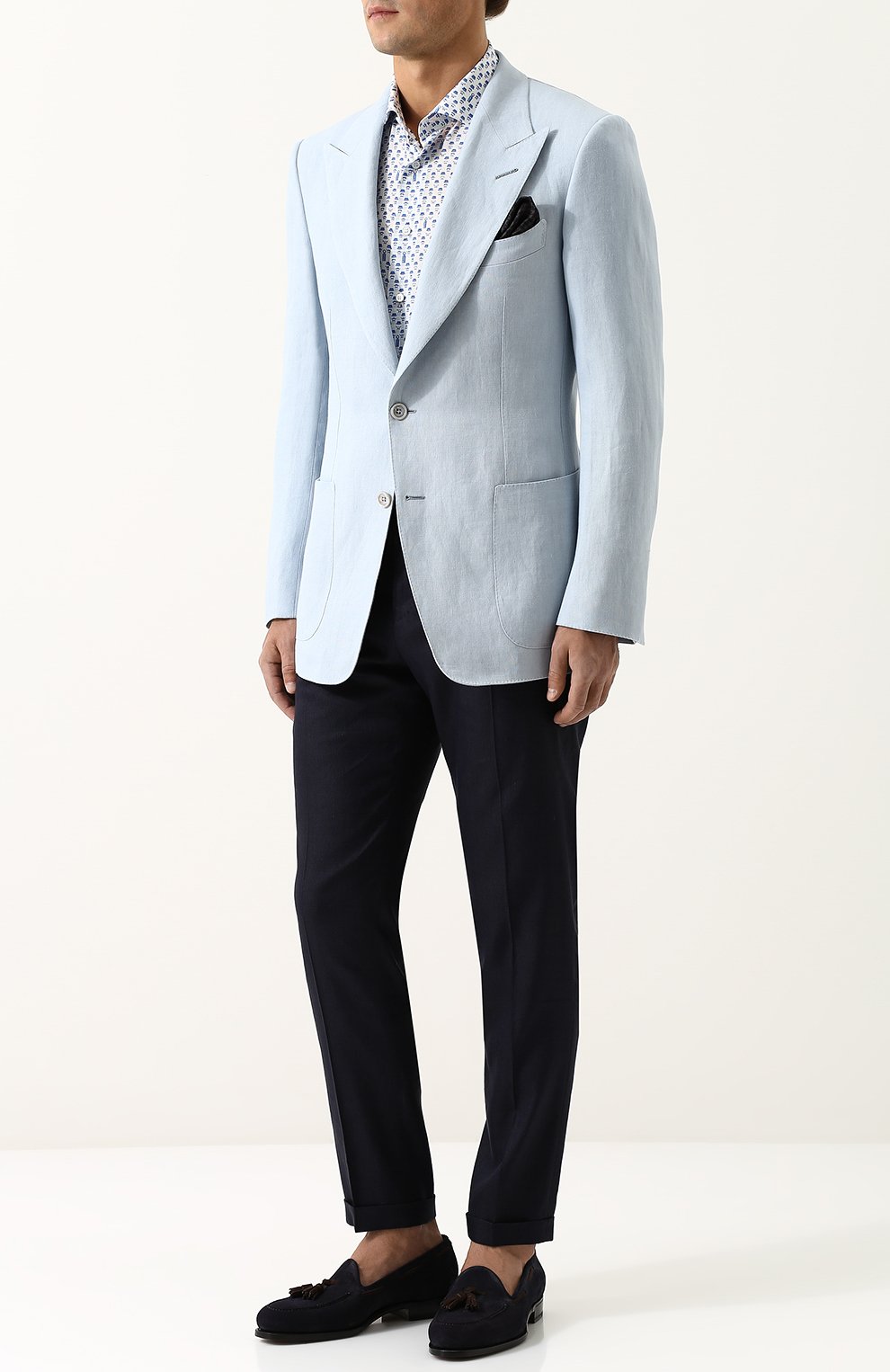 Однобортный льняной пиджак TOM FORD, арт. 373R22/15HA40, фото 2