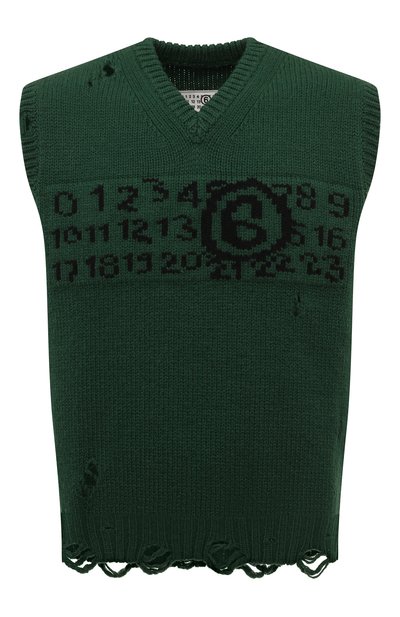 Мужской шерстяной жилет MM6, арт. SH2FB0007/M13074