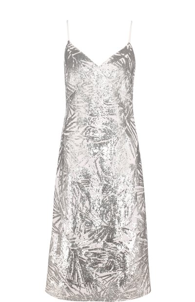 Приталенное шелковое платье-миди с пайетками MICHAEL KORS COLLECTION, арт. KDK/456RKK519A, фото 1