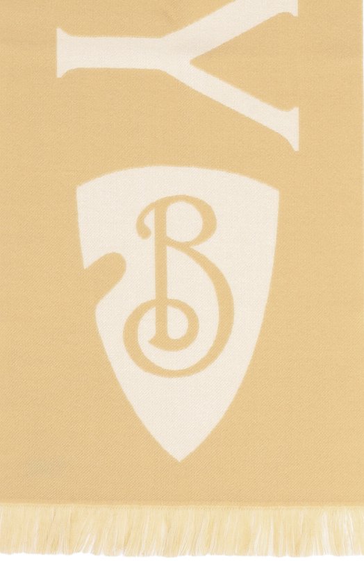 Шерстяной шарф Burberry 8109562 Бежевый  8109562 Фото 4