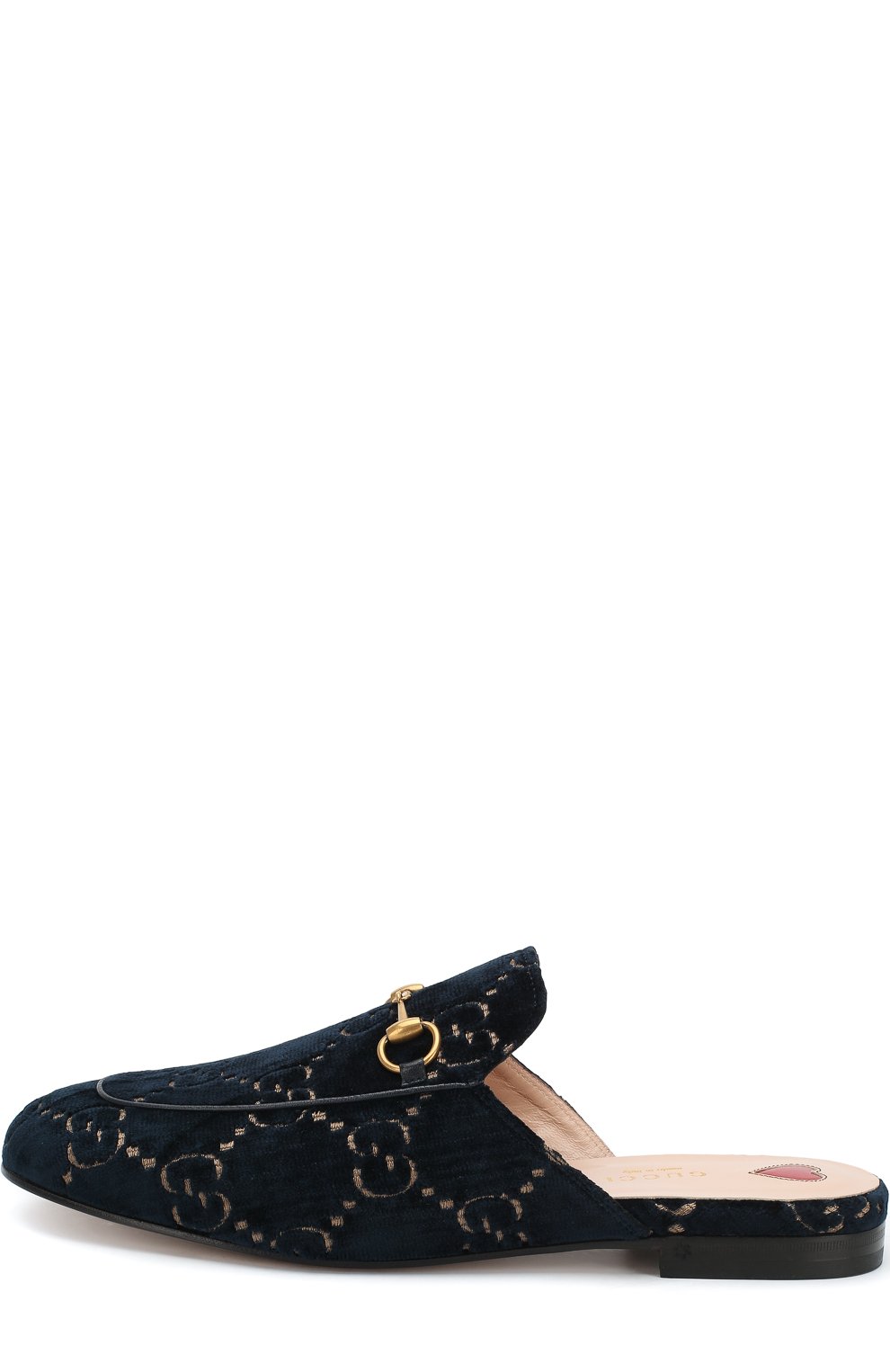 Бархатные сабо princetown gg с пряжкой-трензелем GUCCI, арт. 475094/9JT20, фото 3