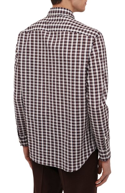 Рубашка из хлопка и льна BRIONI, арт. SCEE0L/P0006, фото 4