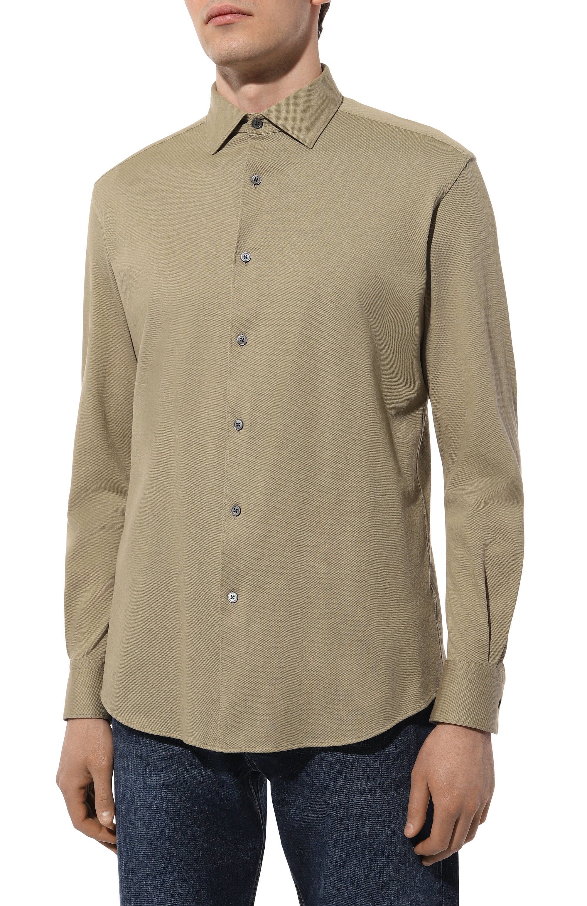 Хлопковая рубашка ZEGNA, арт. UDX18A7/SRF5, фото 3