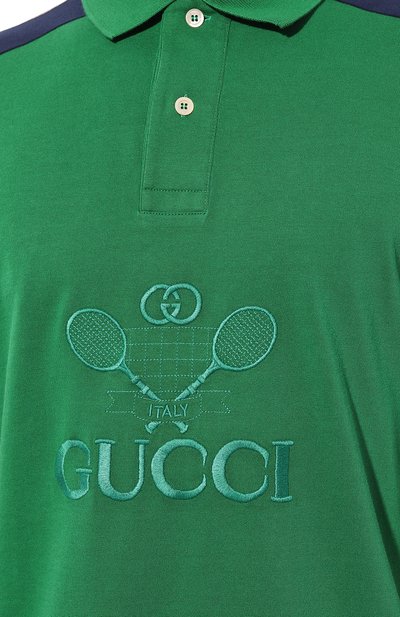 Хлопковое поло GUCCI, арт. 574088 XJBAC, фото 5