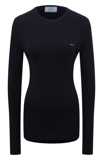 Пуловер из шерсти и шелка PRADA, арт. P24C1N-1XA3-F0008-202, фото 1