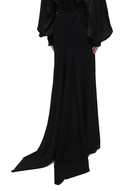 Шерстяная юбка ANN DEMEULEMEESTER черного цвета по цене 98500 руб., арт. 2002-1750-P-170-099, фото 5 Шерстяная юбка ANN DEMEULEMEESTER, арт. 2002-1750-P-170-099, фото 5