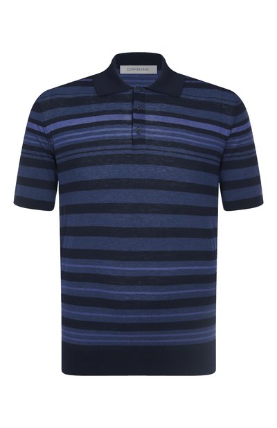 Мужская поло из хлопка и шелка CORNELIANI, арт. 25M524-2525106