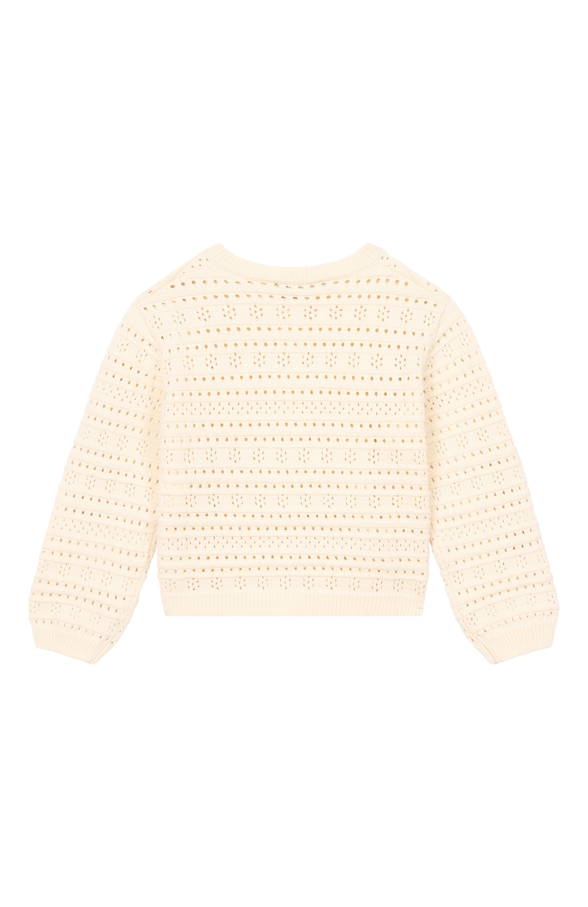 Хлопковый кардиган STELLA MCCARTNEY кремового цвета по цене 18450 руб., арт. TY9A50, фото 2 Хлопковый кардиган STELLA MCCARTNEY, арт. TY9A50, фото 2