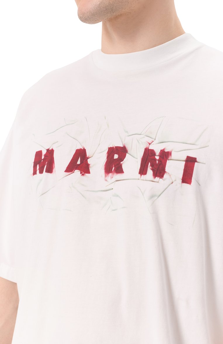 Хлопковая футболка MARNI, арт. HUMU0223PV/USCW95, фото 1