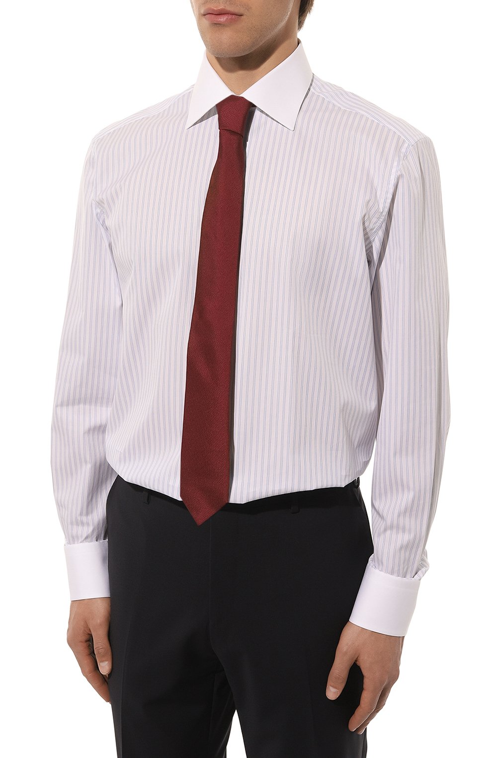 Хлопковая сорочка STEFANO RICCI белого цвета по цене 99500 руб., арт. MC003691/L1908, фото 3 Хлопковая сорочка STEFANO RICCI, арт. MC003691/L1908, фото 3