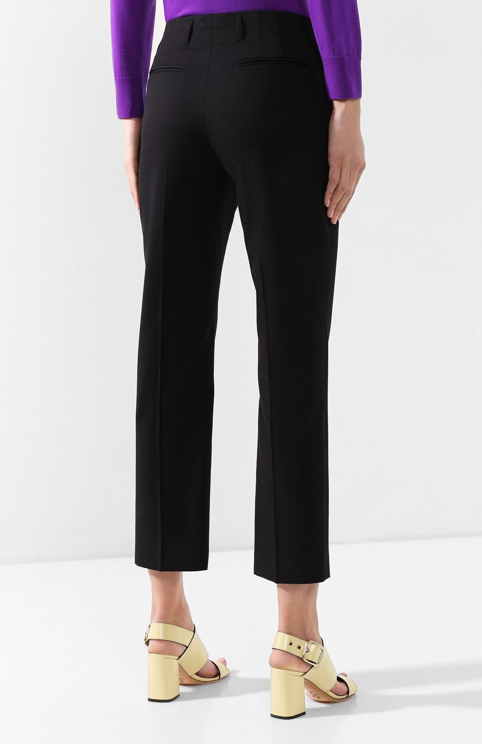 Брюки из смеси хлопка и шерсти DRIES VAN NOTEN черного цвета по цене 29750 руб., арт. 191-30913-7286, фото 4 Брюки из смеси хлопка и шерсти DRIES VAN NOTEN, арт. 191-30913-7286, фото 4