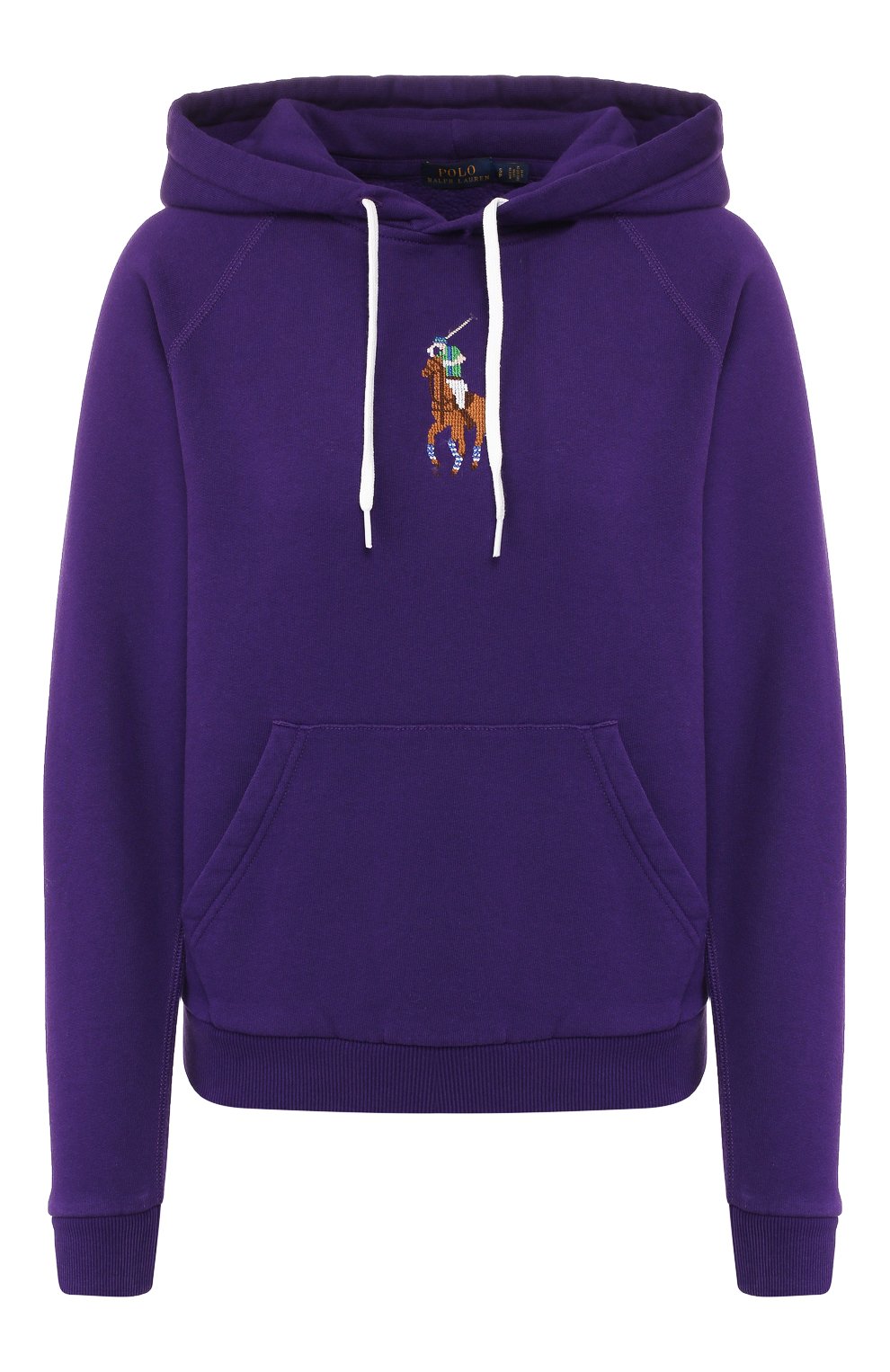 Хлопковое худи POLO RALPH LAUREN фиолетового цвета по цене 11400 руб., арт. 211765418, фото 1 Хлопковое худи POLO RALPH LAUREN, арт. 211765418, фото 1