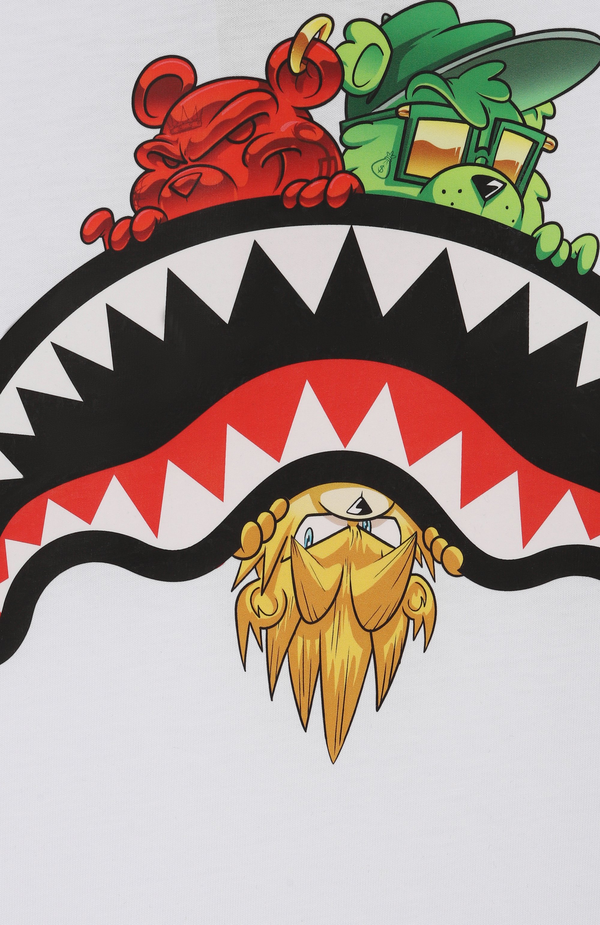 Хлопковая футболка SPRAYGROUND белого цвета по цене 8745 руб., арт. SPY1343WHT, фото 3 Хлопковая футболка SPRAYGROUND, арт. SPY1343WHT, фото 3