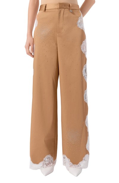 Брюки с отделкой стразами GIUSEPPE DI MORABITO, арт. 05FWPA130YC 05300A, фото 3