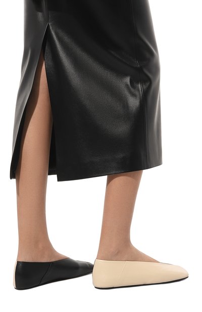 Кожаные балетки JIL SANDER, арт. J57WZ0001/P6441, фото 3