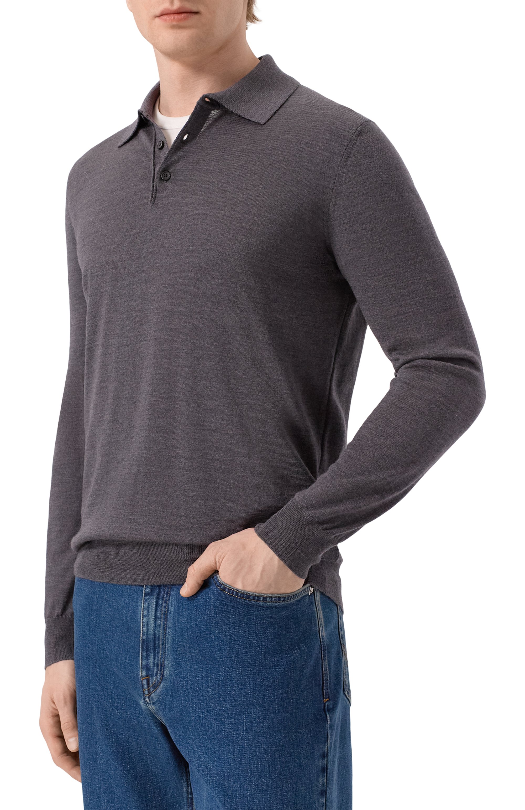 Шерстяное поло ANDREA CAMPAGNA, арт. M5625-6686, фото 3